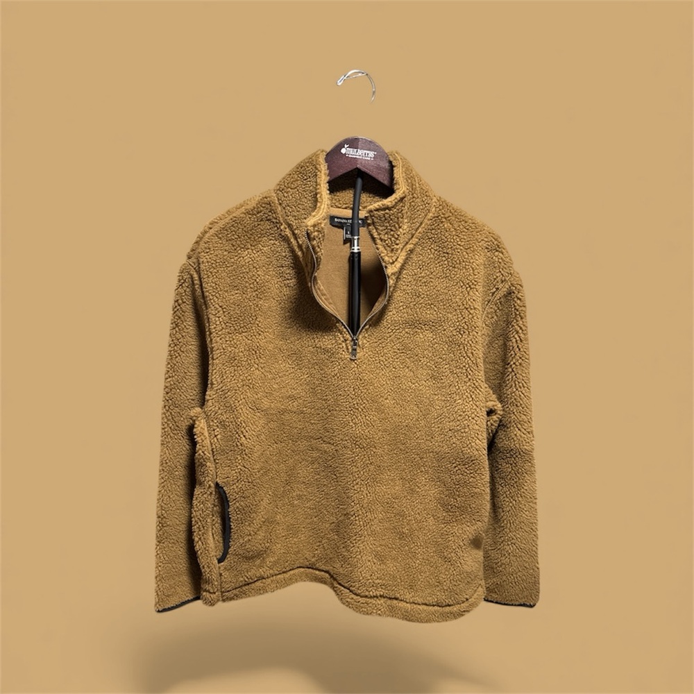 Banana Republic Men's Brown Zip-Up Sweater